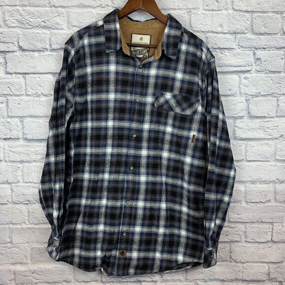 Legendary Whitetails Original Buck Camp Long Sleeve Flannel Button LT Large TALL - Picture 1 of 7